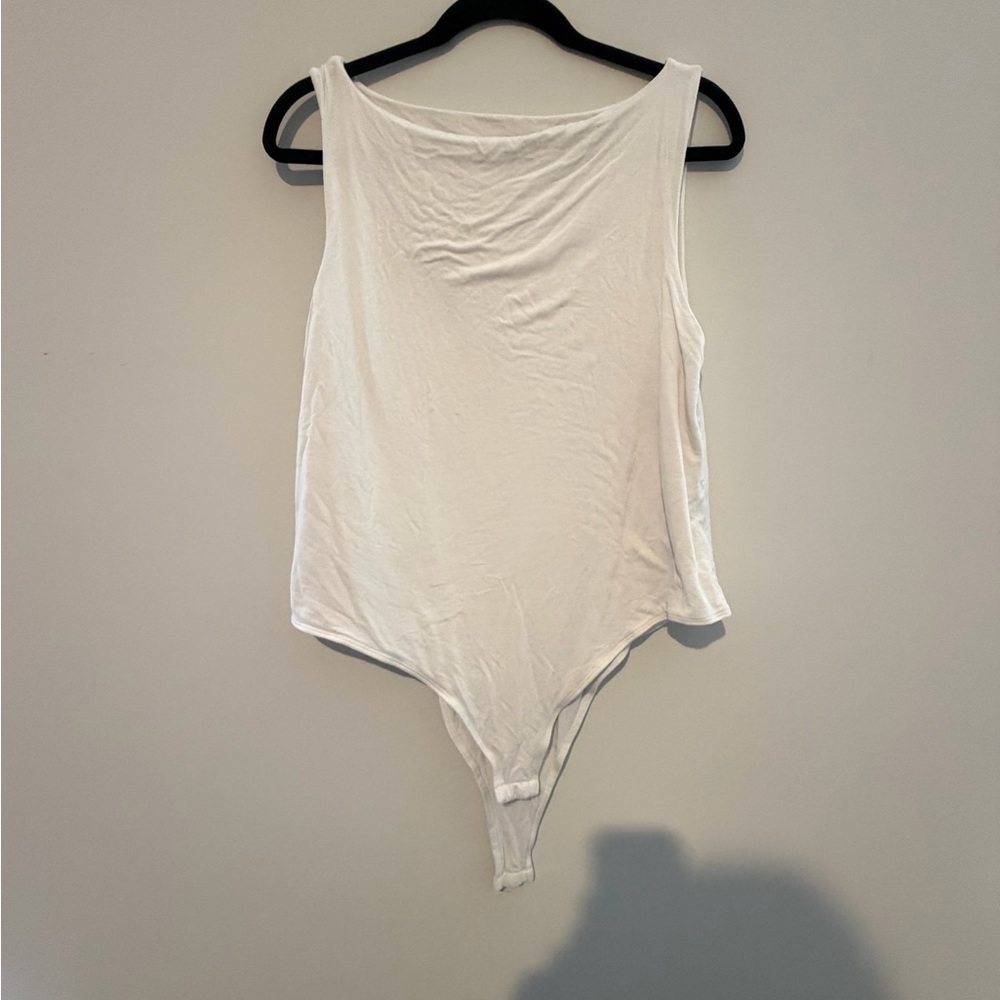 White high neck Sleeveless Women's Bodysuit